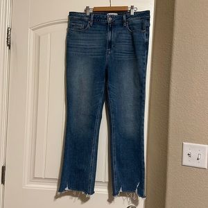 Paige “cindy” raw hem jeans - size 31